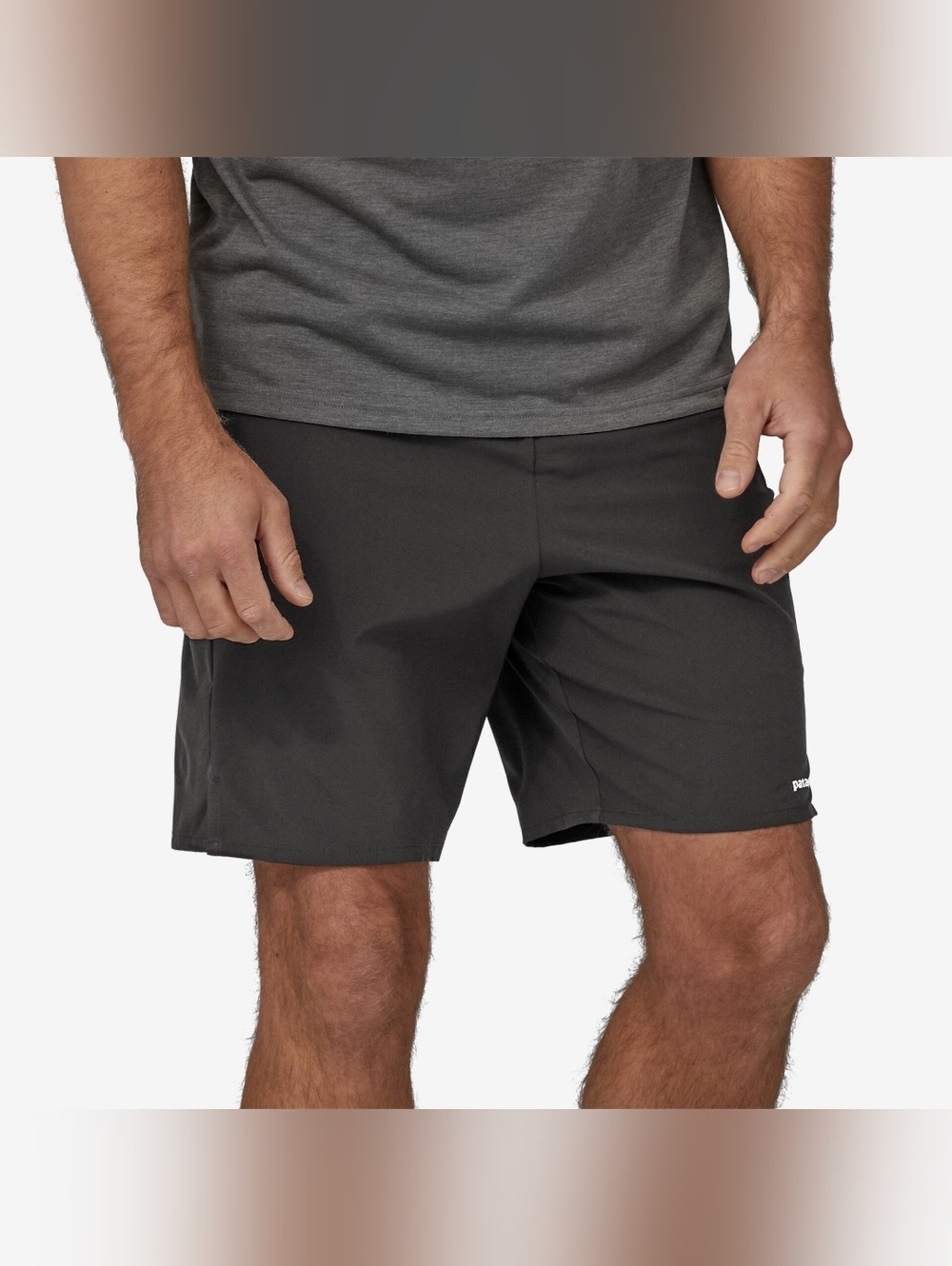 Patagonia-Men's L Hydropeak Boardshorts Charcoal